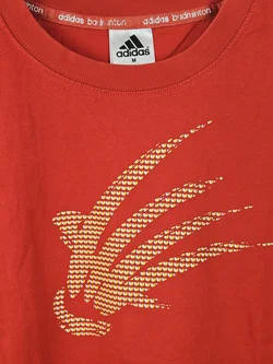 Adidas Badminton Herren T-Shirt, rot - Gr. M  - Bild 3
