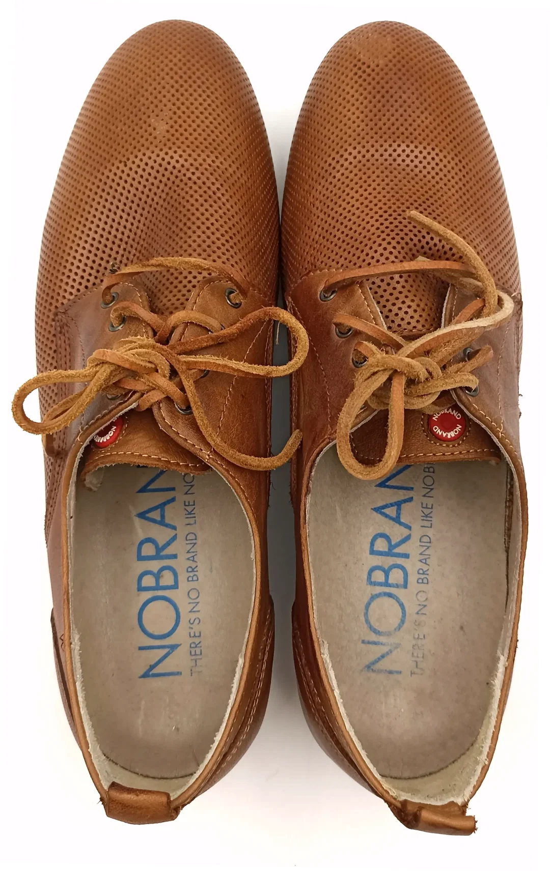 No Brand Herren Lederschuhe braun Gr. 41 – Bild 4
