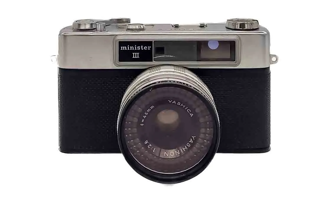 YASHICA Minister III Analoge Messsucherfilmkamera (35mm) mit Objektiv aus den 1960ern – Bild 3