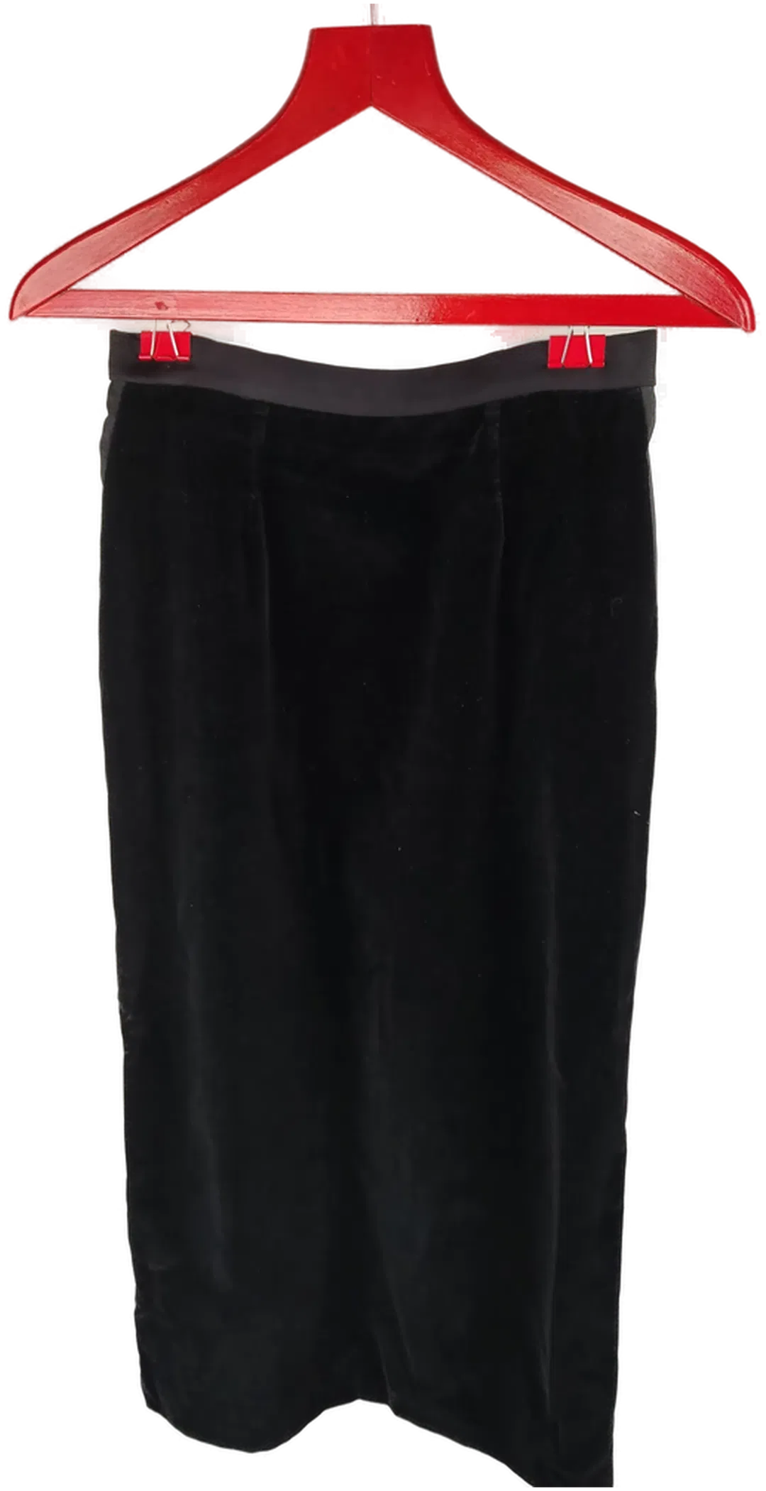 Damen Rock Samt schwarz - S/36 - Bild 4