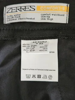 ZERRES comfort-s Damen Hose, schwarz - Gr. D 44 – Vorschau 4