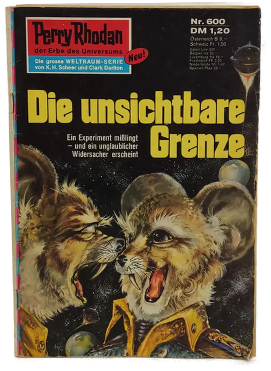 Romanheft Perry Rhodan Die unsichtbare Grenze Erstauflage Nr.600 - Bild 2