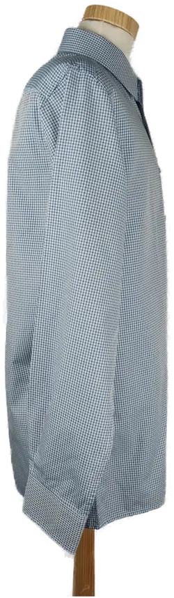 Eterna Herrenhemd langarm blau kariert- 41/16 - Bild 3