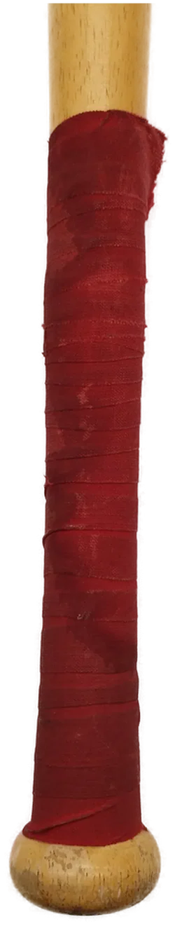 Baseball Schläger aus Holz - mit rotem Griff / robust! - Bild 2