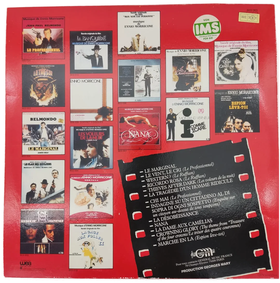 Langspielplatte - Ennio Morricone - Les Plus Belles Musiques DÈnnio Morricone Vol. 3 – Bild 2