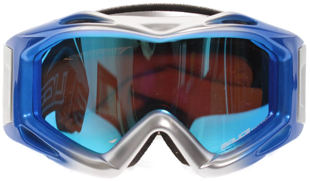 Salice Skibrille – Blau/Silber – Doppelscheibe mit UV-Schutz & OVP, Inkl. Microfaserbeutel – Bild 2