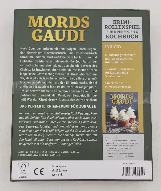 Mords Gaudi - Krimi-Rollenspiel und Kochbuch – Bild 3