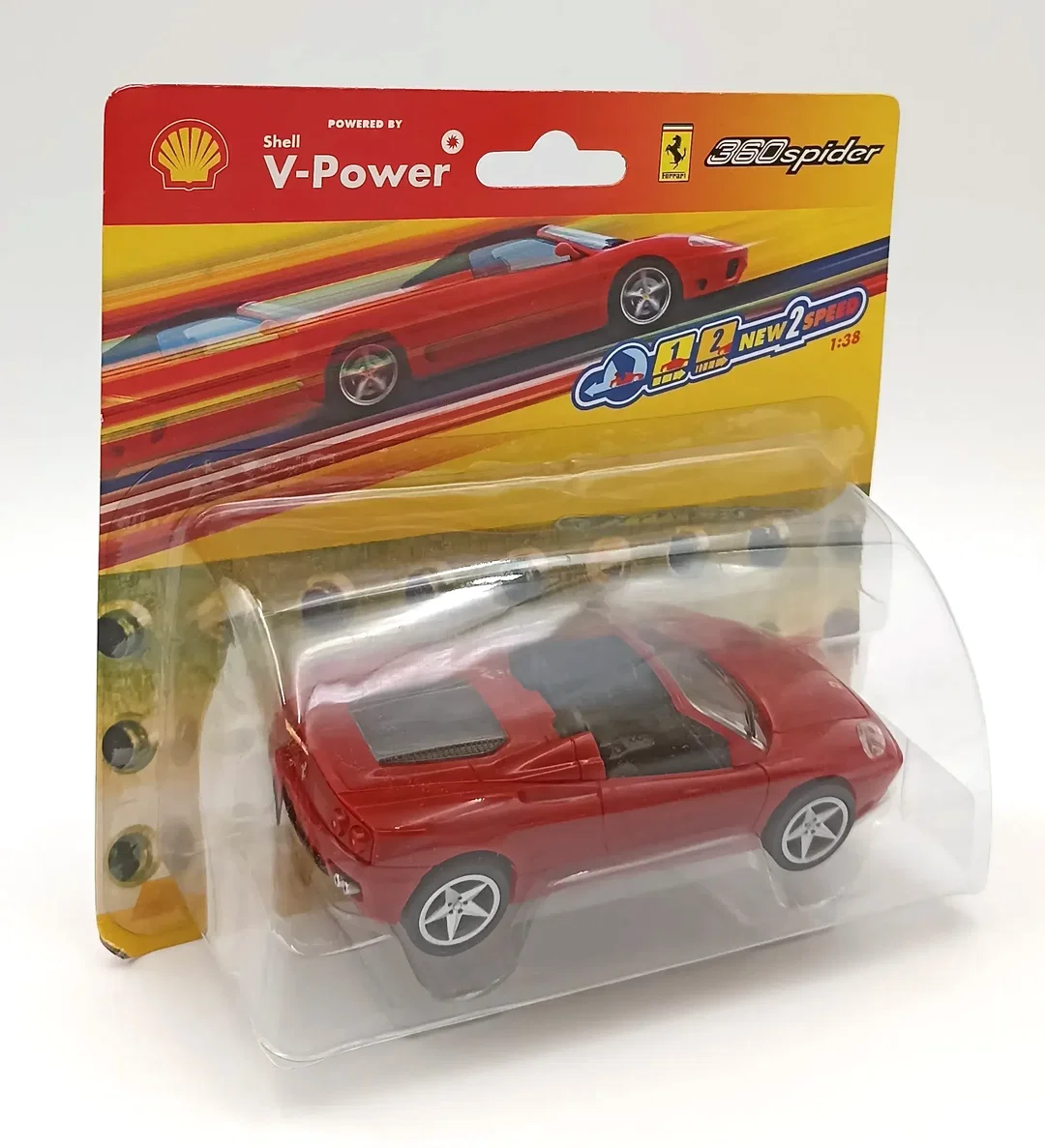 Hot Wheels Shell V-Power Ferrari 360 Spider Modellauto Maßstab 1:38 (OVP) – Bild 1
