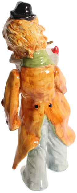 Große Clown Porzellanfigur mit Saxophon – Handbemalt – ca. 50 cm – Deko Sammlerfigur - Bild 3