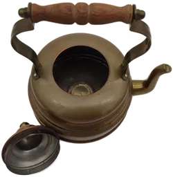 Teekanne Kupfer-Messing - Bild 2