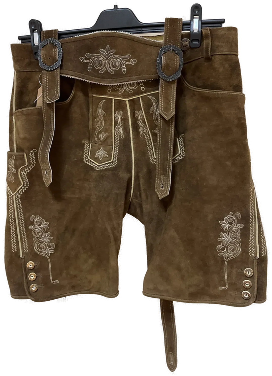 Traditionelle SPIETH & WENSKY Herren Trachtenlederhose - Größe 50 - Antik Wildbock - Neu - Bild 1