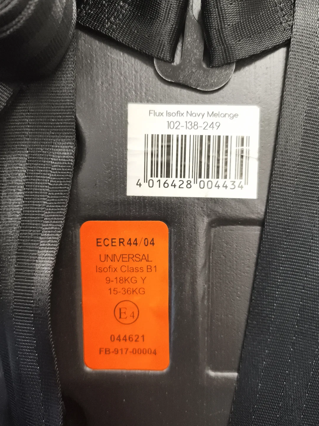 Osann Fluxisofix navy melange Kindersitz 9-18kg und 15-36kg  – Bild 4