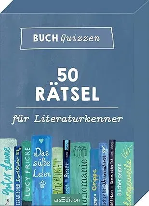 Buchquizzen – 50 Rätsel für Literaturkenner (arsEdition, Kartenspiel) - Bild 1