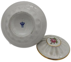 Wagner&Apel - 1877 GDR Blaue Krone - Porzellan Miniatur Dose, D 8 cm - Bild 2