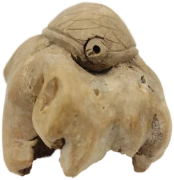 Schildkrötenfigur aus Wurzelholz | Handgeschnizte Glücksbringer - Bild 4