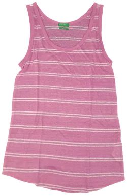 United Colors of Benetton Kindertop rosa/weiß Gr. XS/ECH - Bild 1