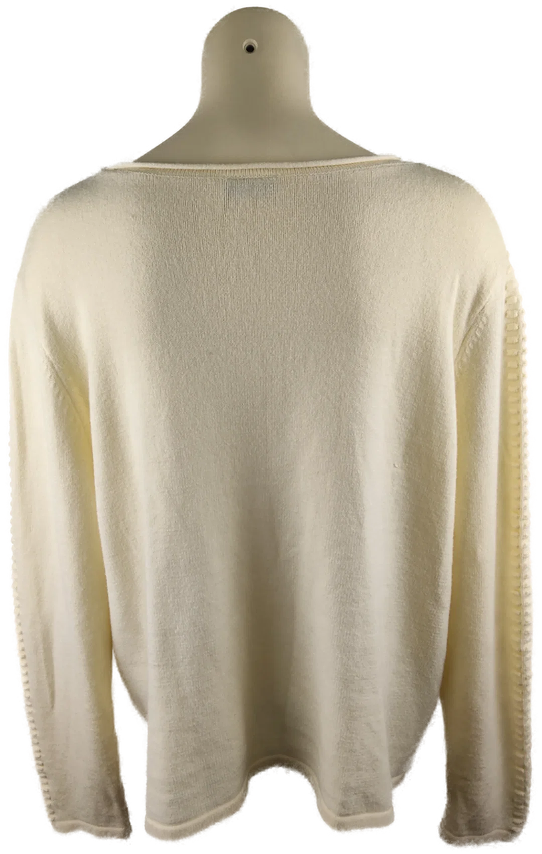 Damenpullover Laura Torelli Creme Größe 44 | Winter-Klassiker – Bild 3