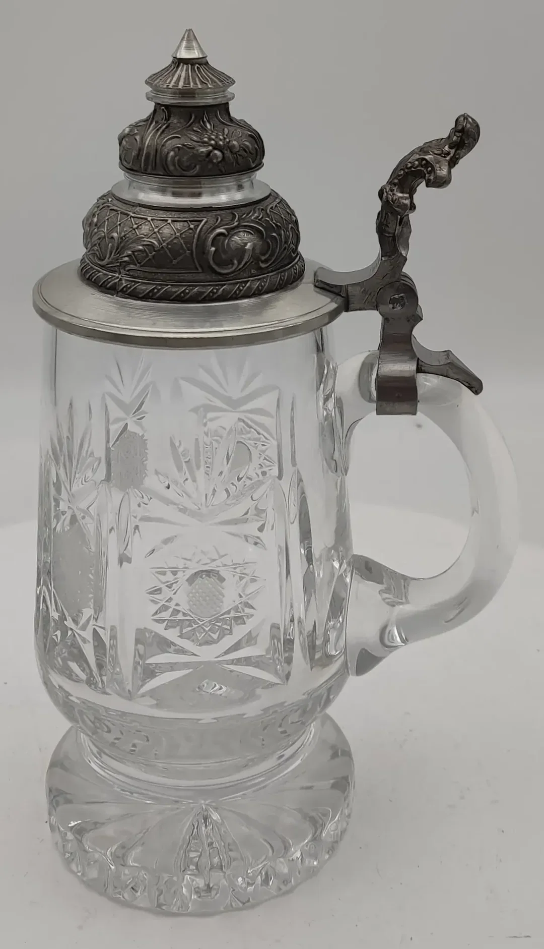 Bierkrug Kristallglas Antik - Bild 1