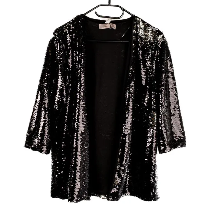 Vero Moda Pailetten Gun Metal Blazer Gr. XL - Bild 1