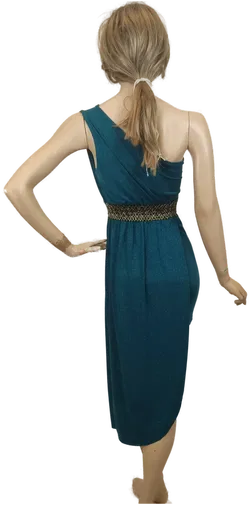 One shoulder Damen Kleid Petrol  Gr. 36/38 - Bild 4