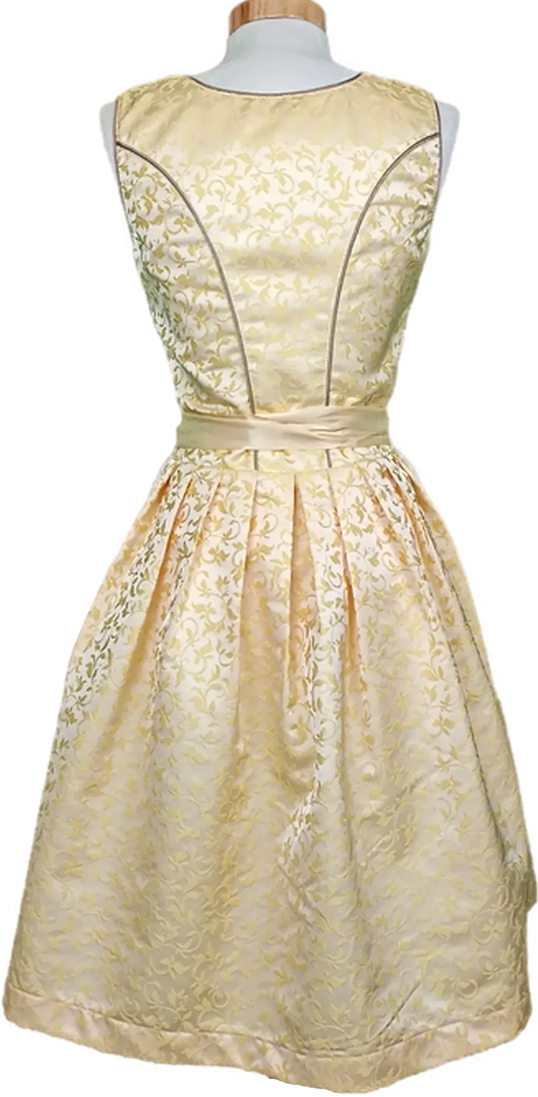 Alpin de luxe Damendirndl gelb/weiß Gr. XXS – Bild 2