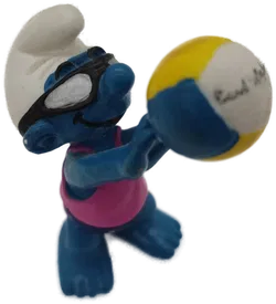 SCHLEICH Beach Volleyball Schlumpf 2000 Sammelfigur  - Bild 2