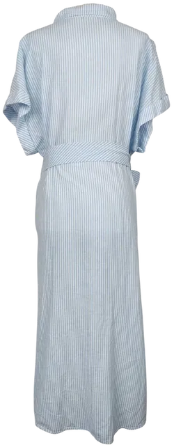 UNITED COLORS OF BENETTON Damen Maxikleid, blau/weiß - Gr. L  - Bild 2