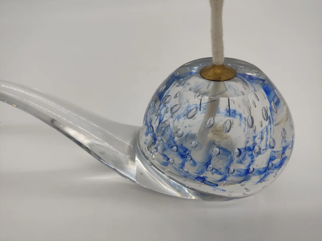 Öllampe Glas in Pfeifenform – Bild 2