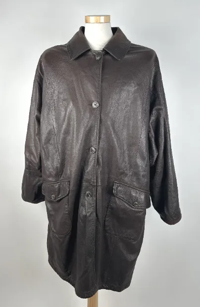 Vintage Bally Damen Ledermantel - Gr. 46 – Bild 2