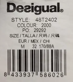 Desigual Damen Langarmshirt schwarz gemustert Gr. M - Bild 5