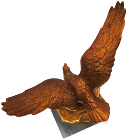 Massive Adler Figur aus Metall auf Marmorsockel – ca. 23 x 21 cm – dekorative Skulptur - Bild 4