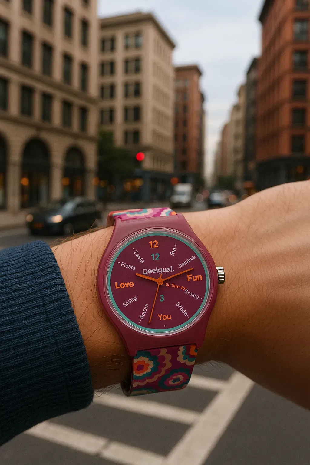 Desigual Armbanduhr bunt mit Box - Bild 1