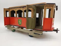 Vintage Holzbus und Straßenbahn per Hand gefertigt  - Bild 16