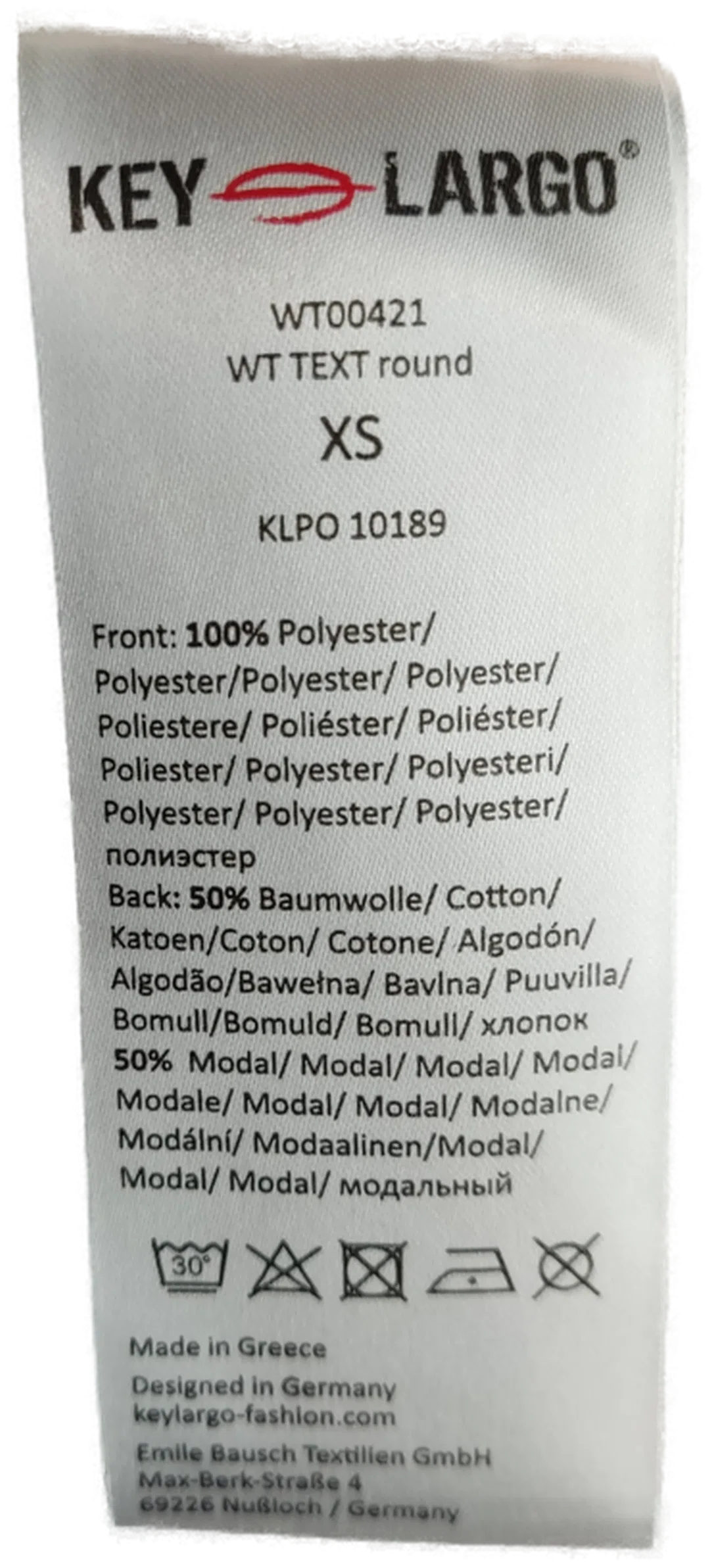 Bluse Key Largo Key Largo XS/34 | Zeitloser Chic – Bild 4