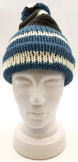 Handgestrickte Pudelmütze – Vorschau 2
