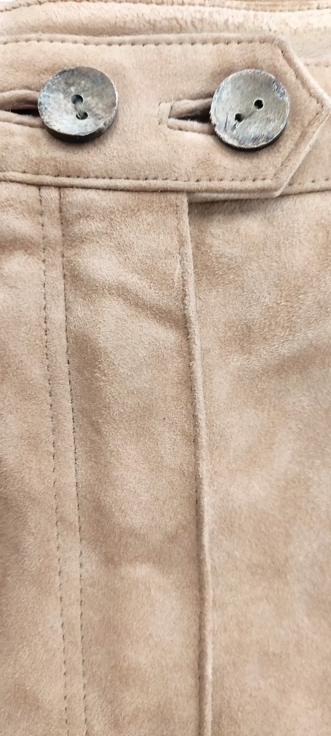 Meico Landhaus Look Herren Hose Rauleder beige Gr. 44 – Bild 3