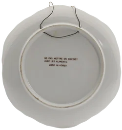 Deko-Wandteller – Kind im Schlafanzug beim Beten, mit Hund – Made in Korea - Bild 2