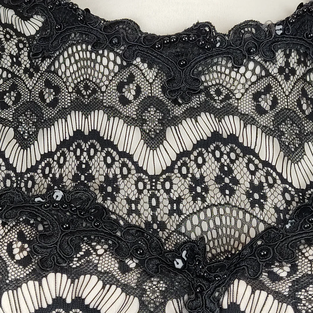 Spitzenkleid schwarz Größe 38 – Bild 4