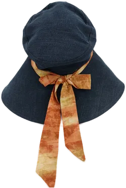 Damen Sonnenhut Jeansstoff mit buntem Hutband- Kopfumfang 22cm - Bild 2