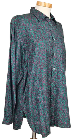 Huber trikot Vintage Damen Bluse, grün - M - Bild 2