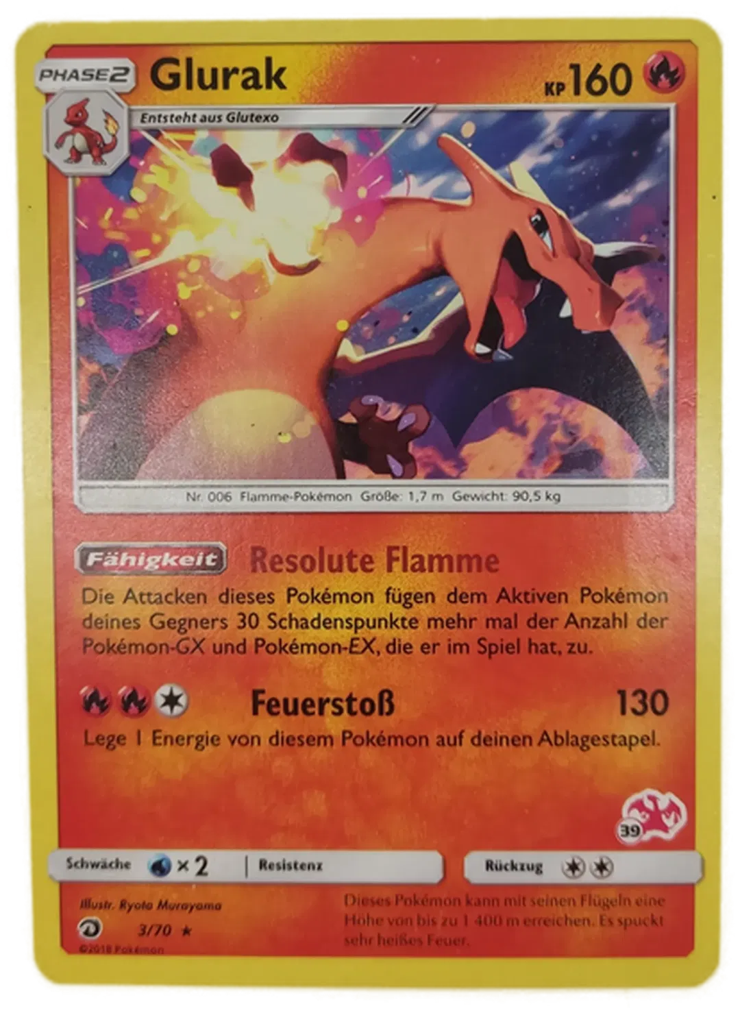Pokémon Sammelkarte Phase2 Glurak - Bild 4