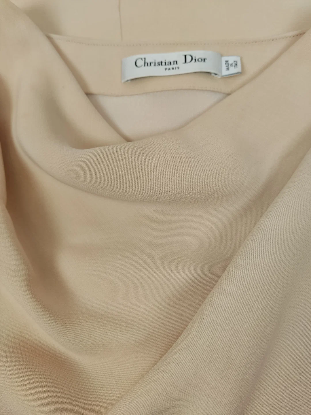 Christian Dior Damen Kleid beige Gr. 40 – Bild 3