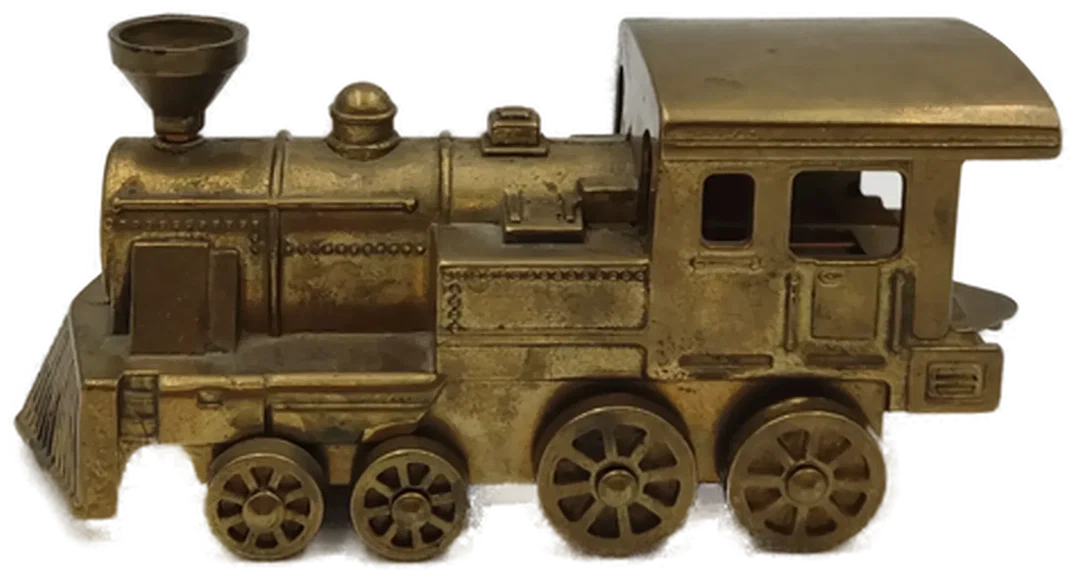 Vintage Messing Lokomotive "AAC WESTERN" – Bild 2