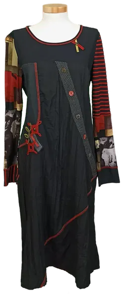 Pause Cafe Damen Midikleid gemustert Gr. 42 - Bild 1