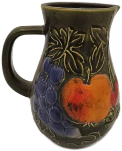 Scheurich Keramik Vase W.Germany Obstmotiv - Bild 1