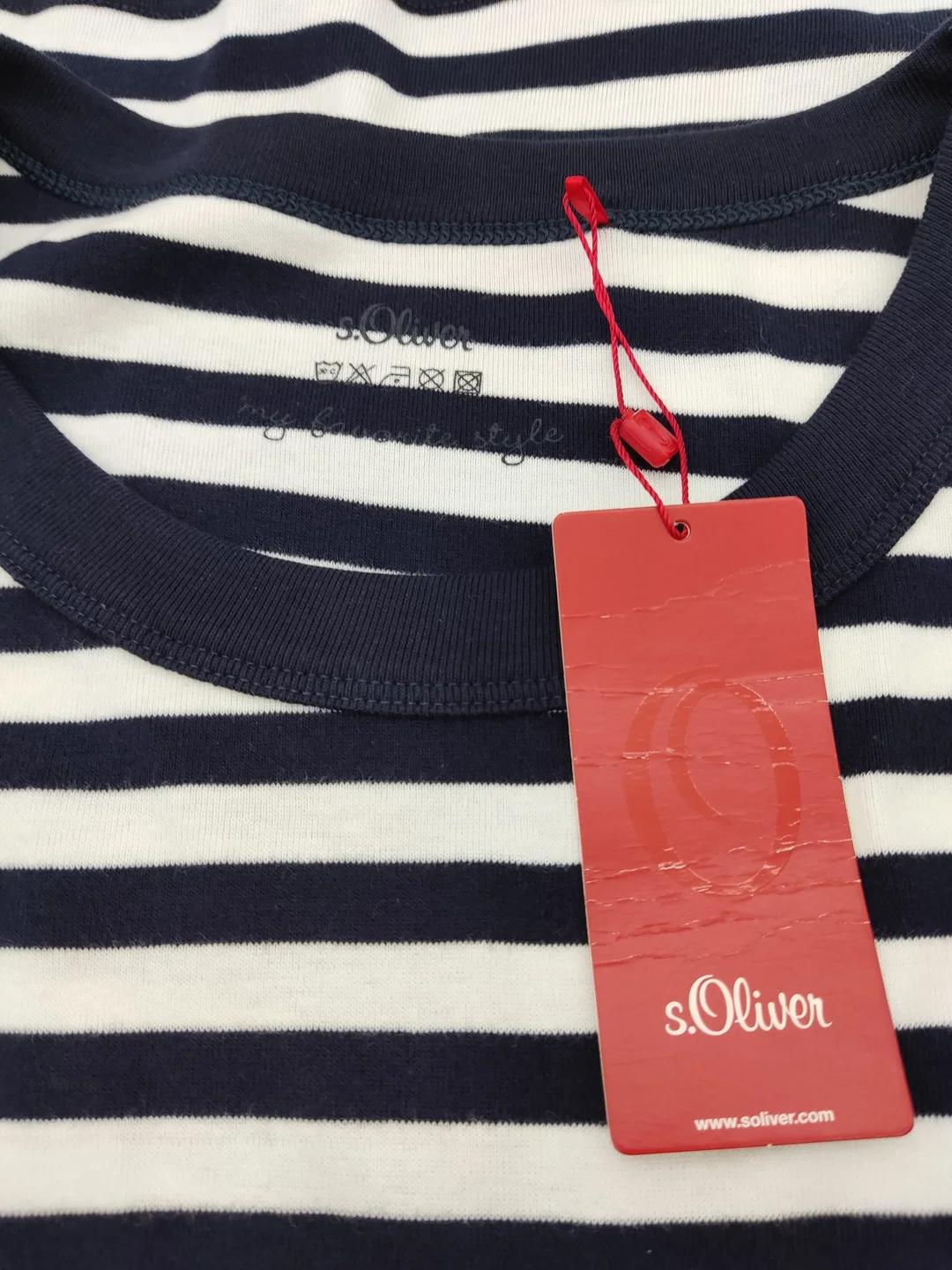 S.Oliver Damen Top schwarz/weiß gestreift Gr. 42 – Bild 3