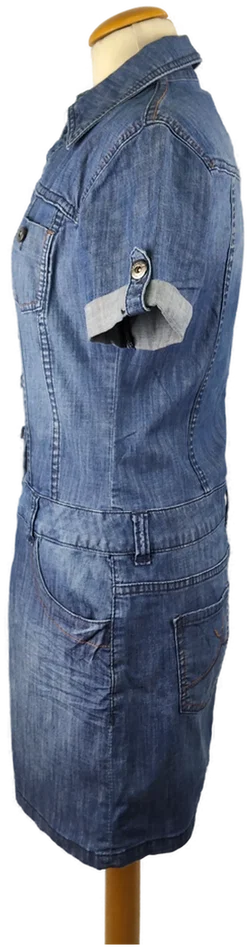 Minikleid s.Oliver Baumwolle Jeans-Look | Jeans-Chic - Bild 2