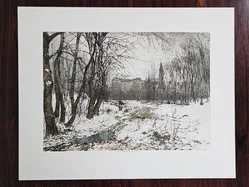 Klosterneuburger Au - Luigi Kasimir - Radierung in Farbe  - Bild 1