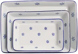 Vintage Keramik-Kasserollen mit Weidenkörben – 3-teiliges Set - Bild 2