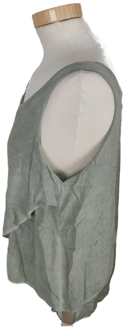 Top mit Rundhalsausschnitt, grün, Größe 36 (geschätzt) - Bild 3